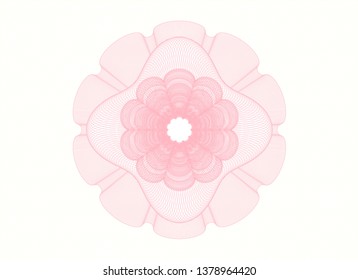 Pink linear rosette