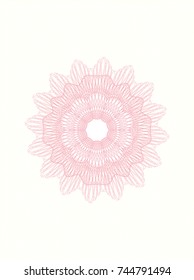 Pink linear rosette