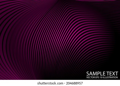 Pink lined background moire effect illustration - Vector pink abstract background template
