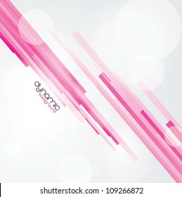 pink lines with background blurs and flashes