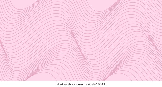 pink lines background wave curves with smooth gradient abstract good simple