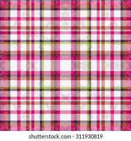 pink lines on a white background grunge effect