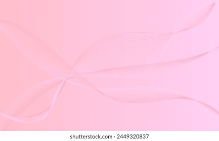 líneas rosas ondean curvas con fondo abstracto degradado