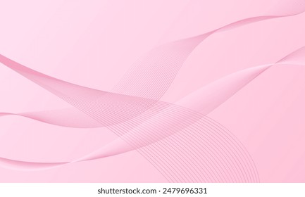 líneas rosas ondean curvas