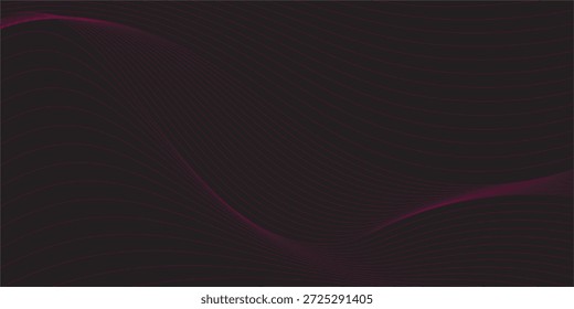 curvas de onda de linhas rosa com plano de fundo abstrato gradiente suave