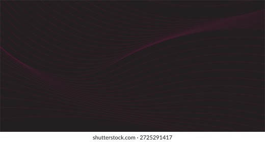 curvas de onda de linhas rosa com plano de fundo abstrato gradiente suave