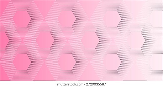 Curvas de onda de linhas rosa com fundo abstrato de gradiente suave

