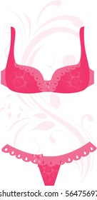 Pink lingerie