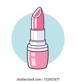 pink lipstick icon