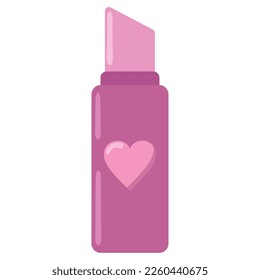 pink lipstick icon isolated design