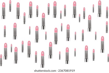 Pink Lipstick pattern background vector