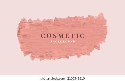 Pink lipstick smudge banner background