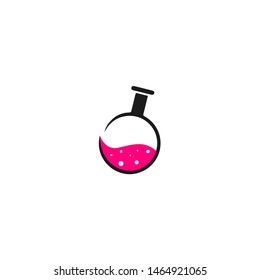 Pink liquid logotype, icon, vector illustration