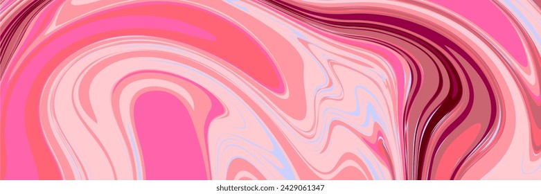 pink liquid marble background banner