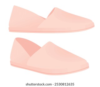 Sapatos cor-de-rosa. ilustração vetorial