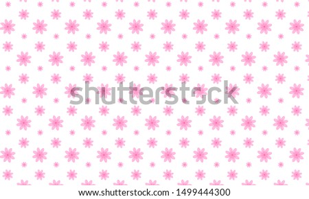 Pink Lobelia Flower Pattern Background