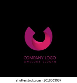 pink logo design trendy vector art