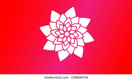 Pink Lotus Logo Template Design. Creative Vector Emblem, for Icon or Design Concept. - Vector