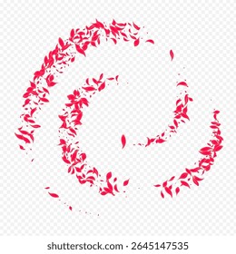 Pink Lotus Vector Transparent Background. Fly Blossom Banner. Red Peach Summer Pattern. Beautiful Japanese Sakura Texture. - Powered by Shutterstock - Get 15% off with code: PIKWIZARD15