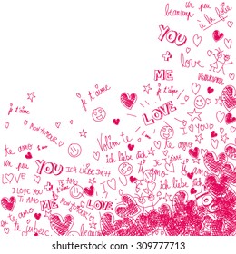 Pink love background