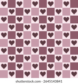 Pink Love Checkered Pattern. Perfect for art and crafts, digital paper, fabric printing, textile printing, packaging, scrapbooking, gift wrap, background and more.
