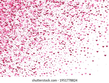 Pink Love Confetti Wallpaper. Red February Backdrop. Rose Heart Pretty. Purple Border Texture. Explosion Background.