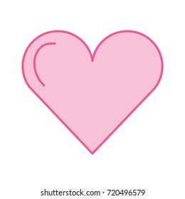 pink love heart romance adorable icon