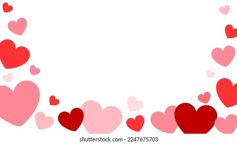 Pink Love Heart Shape Frame