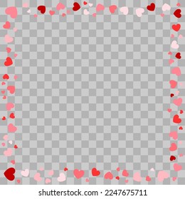 Pink Love Heart Shape Frame