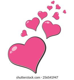 Cartoon Love Hearts Images, Stock Photos & Vectors | Shutterstock