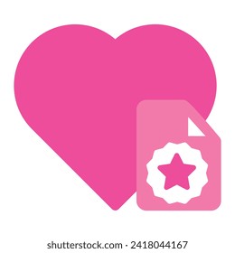 icono de amor rosa aislado en fondo blanco