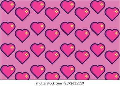 Pink Love Pattern – Romantic Heart Design Background