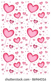 pink love seamless vector