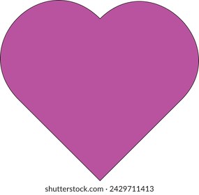 Pink Love simple vector illustration