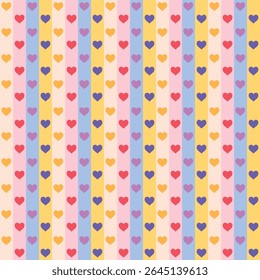 Pink Love Stripe Pattern. Perfect for art and crafts, digital paper, fabric printing, textile printing, packaging, scrapbooking, gift wrap, background and more.
