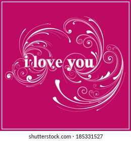 pink I love you sign 