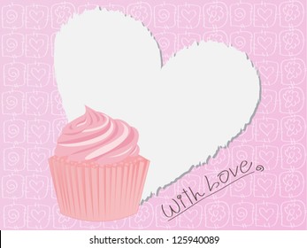 Pink Lovely Cupcake