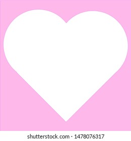 Pink loves shape background. The edges are plain and simple for invitation design