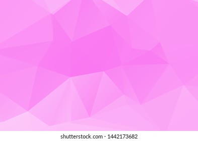 Pink Low poly crystal background. Polygon design pattern. pink colorful Low poly vector illustration, low polygon background.