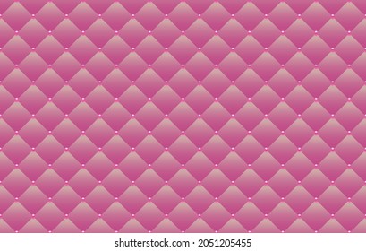 Pink luxury background with pink beads and rhombuses. Seamless vector illustration. 