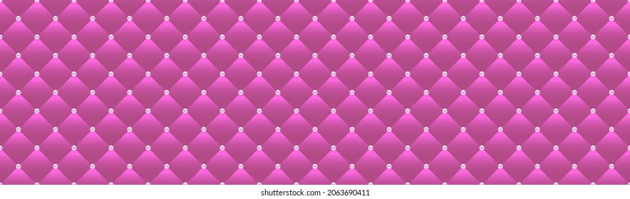 Pink luxury background with beads. Vector illustration. 