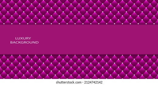 Pink luxury background with beads. Vector illustration. 