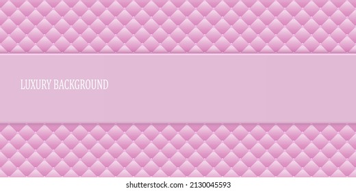 Pink luxury background with beads. Vector illustration. 