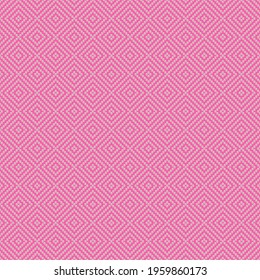 Pink luxury background with small pearls and rhombuses. Seamless vector illustration. 