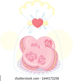 Macaron Rosa para regalo de San Valentín