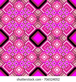 Pink, magenta and purple background texture. Vector illustration. Endless abstract seamless pattern.