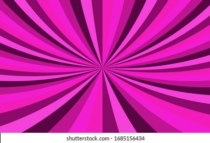 Pink magenta sunshine background vector. Abstract sunburst wallpaper for business website. banner social media advertising. colorful rainbow. sweet candy