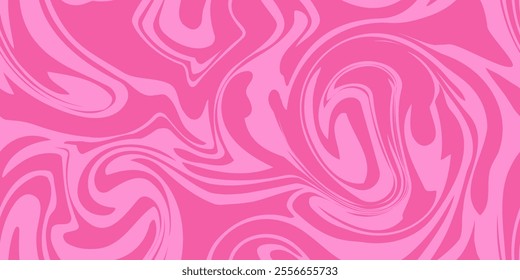 Pink marble acrylic seamless pattern, ice cream texture, watercolor marble background. 1970s trippy seamless pattern.