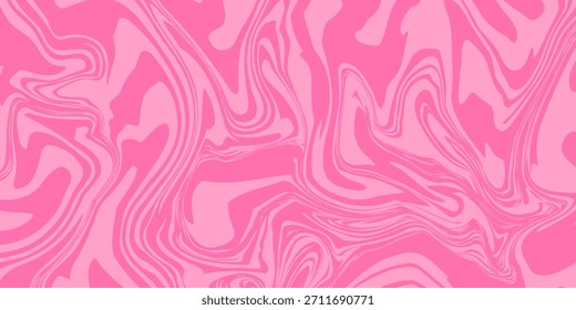 Rosa de mármore acrílico padrão sem costura, textura de sorvete, fundo de mármore aquarela. 1970 trippy padrão sem emenda.
