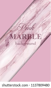 Pink marble background Vector. Luxury stone pattern textures illustration